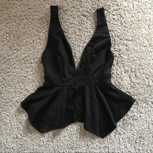 2 for $25 🌈 Solemino Los Angeles Peplum Shirt